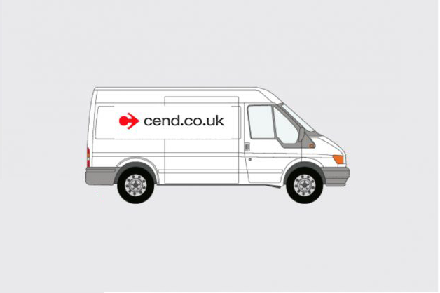 Extra long wheel base van courier Manchester